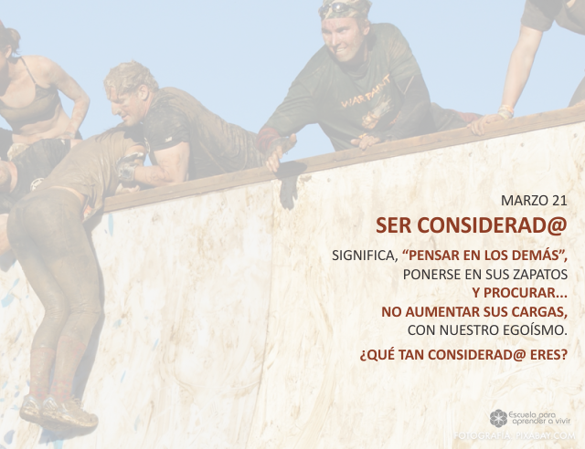 Ser considerad@